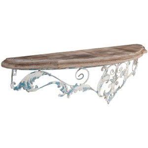 Mensola a muro 100x23x29 cm in legno marrone