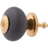 Pomello per mobili 4x4 cm - rotondo antracite