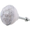 Pomello per mobili 4x3 cm - rotondo grigio
