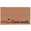 Clayre & Eef Tappeto interno per porta in marrone - 74x45x2 cm