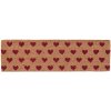 Tappeto da porta Hearts in marrone - 75x22x2 cm