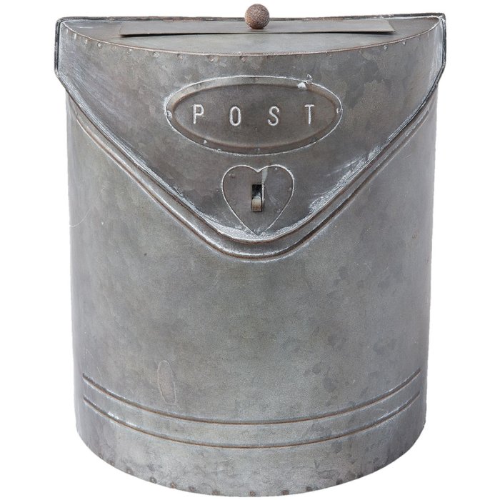 Cassetta postale argento 24x10x29 cm 6Y2304 Clayre Eef