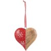 6H1564S - Ciondolo CUORE 11x11 cm rosso