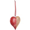 6H1564S - Ciondolo CUORE 11x11 cm rosso