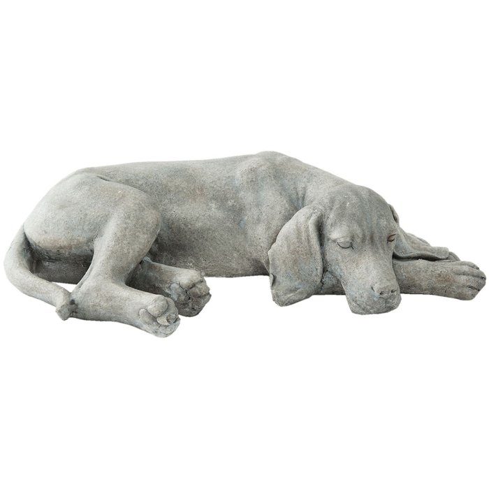 Clayre e Eef Deco Figure Dog - 58x35x15 cm in grigio
