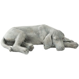 Clayre e Eef Deco Figure Dog - 58x35x15 cm in grigio