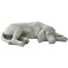 Clayre e Eef Deco Figure Dog - 58x35x15 cm in grigio