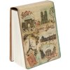 Clayre & Eef 6PA0471 Blocco note con motivi di viaggio 6x8x2 cm 160 Pagine