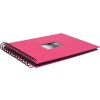 HNFD Album a spirale BULDANA fucsia a righe 23x17 cm 40 pagine nere