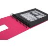 HNFD Album a spirale BULDANA fucsia a righe 23x17 cm 40 pagine nere