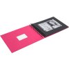HNFD Album a spirale BULDANA fucsia a righe 23x17 cm 40 pagine nere