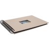 HNFD Album a spirale BULDANA tortora metallizzato 23x17 cm 40 pagine nere