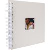 HNFD Album a spirale BULDANA avorio a coste 23x17 cm 40 pagine bianche