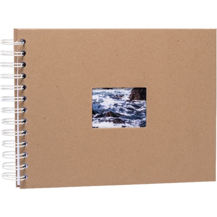 HNFD Album a spirale BULDANA kraft 23x17 cm 40 pagine bianche