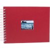 HNFD Album a spirale BULDANA rosso a righe 23x17 cm 40 pagine bianche