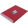 HNFD Album a spirale BULDANA rosso a righe 23x17 cm 40 pagine bianche