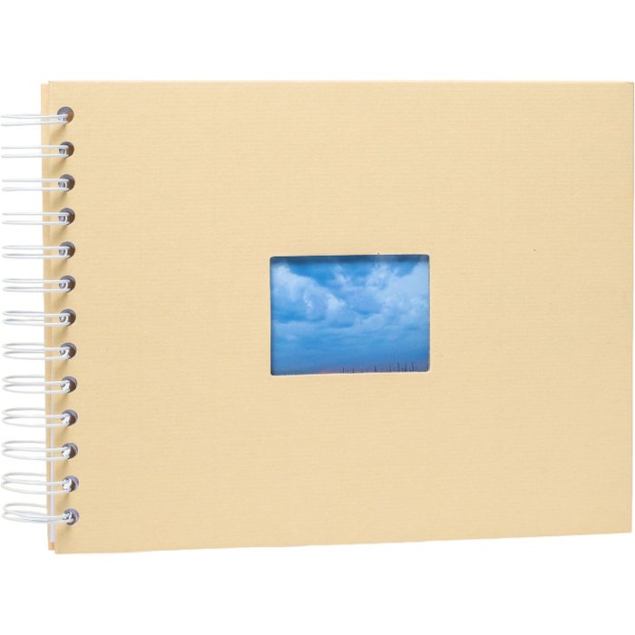 HNFD Album a spirale BULDANA melone a coste 23x17 cm 40 pagine bianche