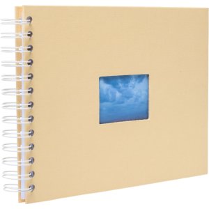 HNFD Album a spirale BULDANA melone a coste 23x17 cm 40 pagine bianche
