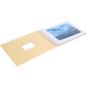 HNFD Album a spirale BULDANA melone a coste 23x17 cm 40 pagine bianche