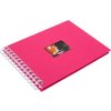 HNFD Album a spirale BULDANA fucsia a righe 23x17 cm 40 pagine bianche