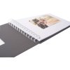 Album a spirale buldana ardesia a righe - pagine bianche