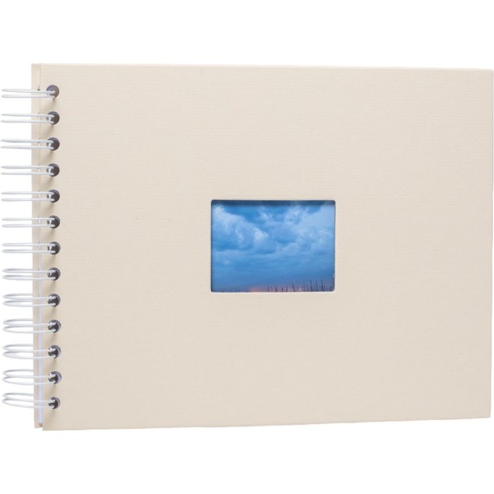 HNFD album a spirale BULDANA a lume di candela 23x17 cm 40 pagine bianche