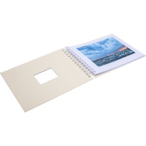 HNFD album a spirale BULDANA a lume di candela 23x17 cm 40 pagine bianche