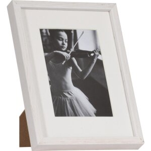 Cornice in legno Viola 10x15 cm bianco