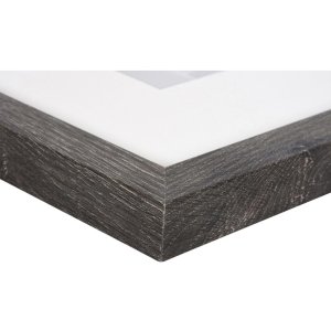 Henzo Cornice moderna 10x20 cm grigio scuro con passepartout 7x15 cm