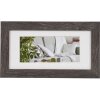 Henzo Cornice moderna 10x20 cm grigio scuro con passepartout 7x15 cm