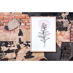 Cornice moderna 60x90 cm marrone medio