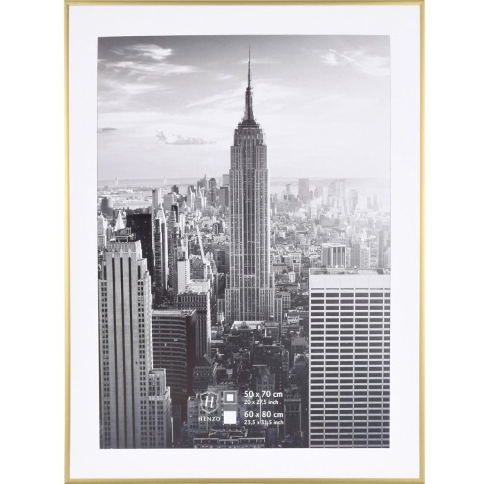 Henzo Telaio in alluminio Manhattan 60x80 cm oro