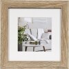 Henzo Cornice moderna 15x15 cm marrone medio con passepartout 10x10 cm