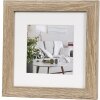 Henzo Cornice moderna 15x15 cm marrone medio con passepartout 10x10 cm