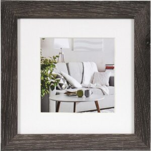 Cornice moderna 15x15 cm grigio scuro
