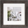 Cornice moderna 15x15 cm grigio scuro