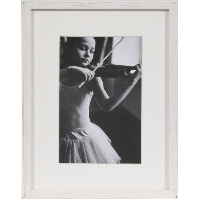 Cornice in legno Viola 15x20 cm bianco