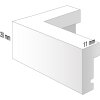 Cornice in legno Viola 18x24 cm Grigio scuro