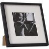 Henzo Viola cornice di legno 20x20 cm nero con Passepartout 13x13 cm
