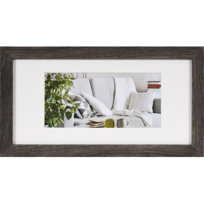 Henzo Cornice moderna 15x30 cm grigio scuro