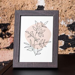Cornice moderna 20x25 cm marrone scuro