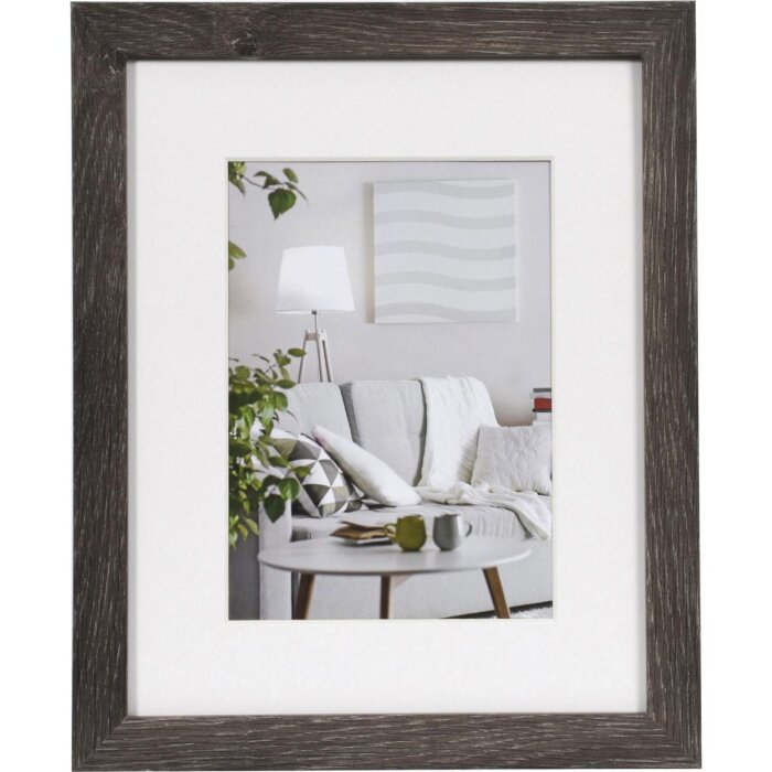 Cornice moderna 20x25 cm grigio scuro