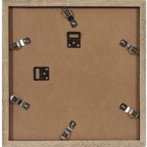 Henzo Cornice moderna 30x30 cm marrone medio con passepartout 18x18 cm