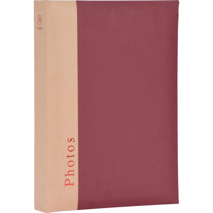 Henzo Stock Album Capitolo 300 foto 10x15 cm rosso vino