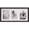 Galleria fotografica Moderna 23x50 cm marrone scuro 3 foto 13x18 cm