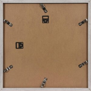 Henzo Cornice moderna bianca 40x40 cm con passepartout 28x28 cm