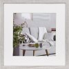 Henzo Cornice moderna bianca 40x40 cm con passepartout 28x28 cm