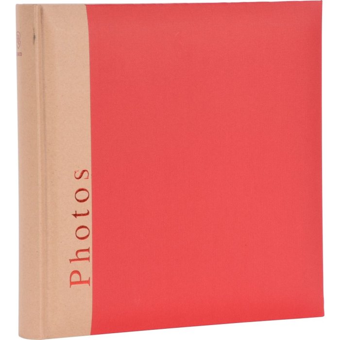Henzo Album fotografico Jumbo Chapter rosso 30x30 cm 100 pagine bianche