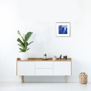 Telaio in alluminio Henzo Portofino 40x40 cm grigio scuro con passe-partout 30x30 cm