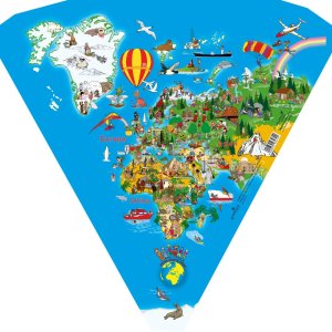 Cono scolastico 35 cm mappa del mondo - 93 070 Goldbuch